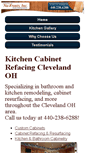 Mobile Screenshot of cabinetrefacingcleveland.com